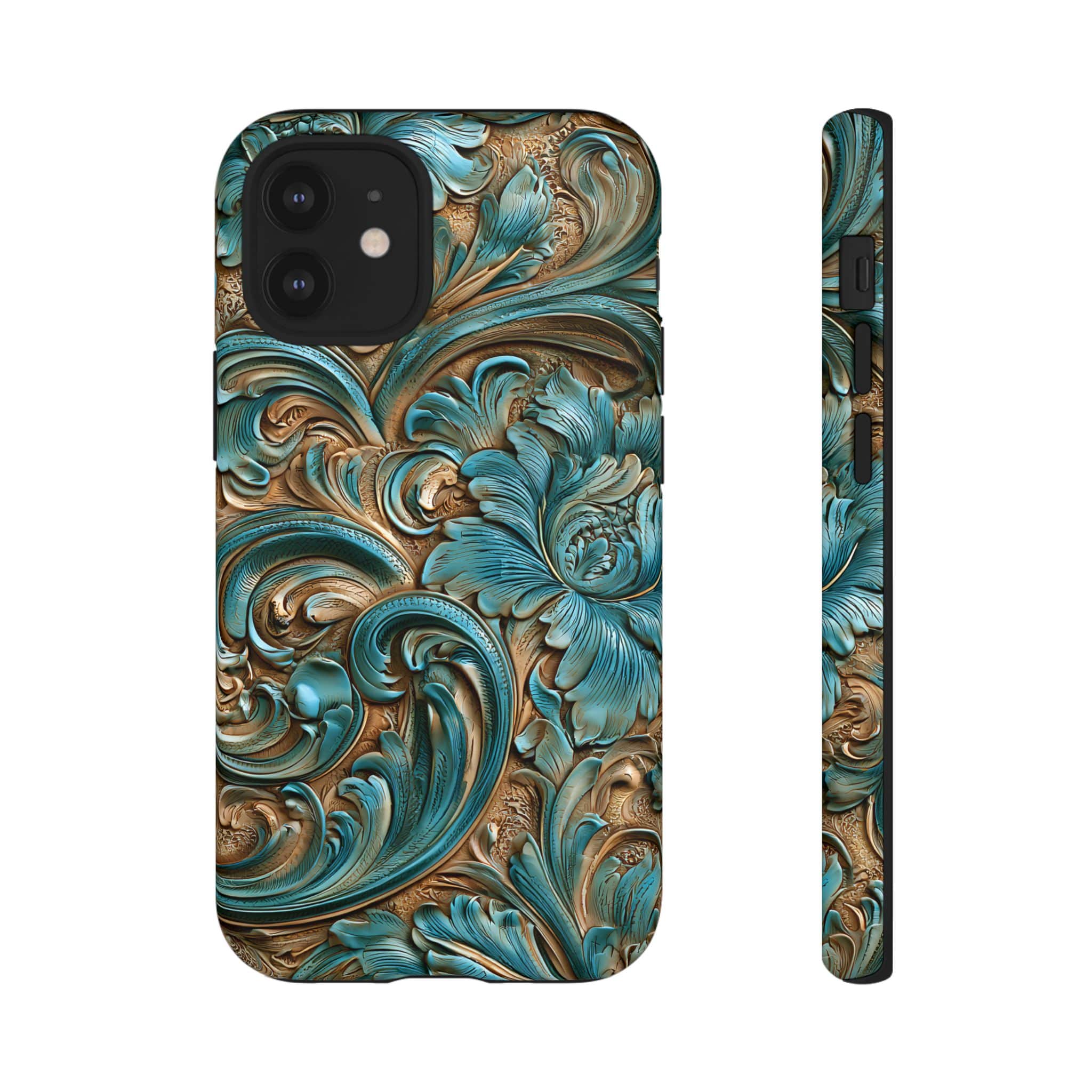 Turquoise  Western Tough Phone Case