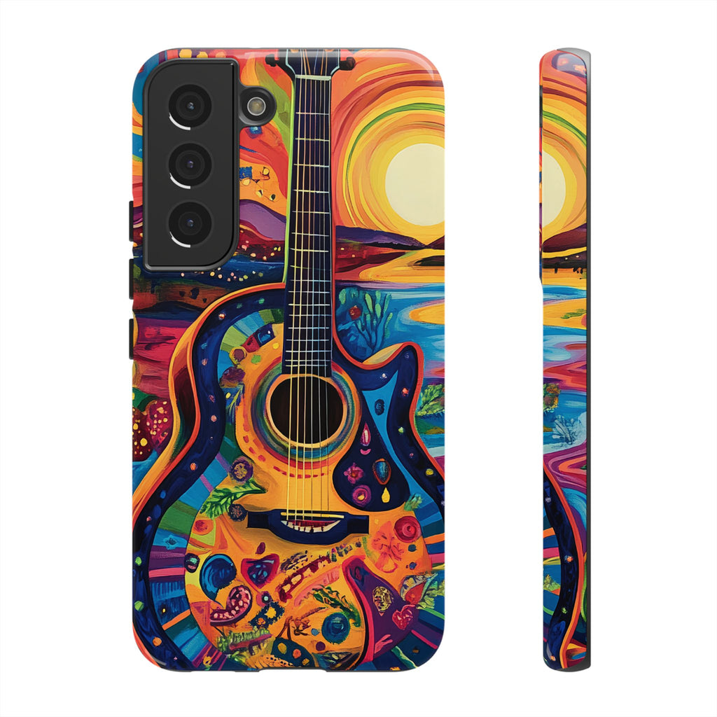 Psychedelic Sunset Guitar Phone Case
