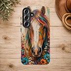Boho Wildflower Horse Phone Case