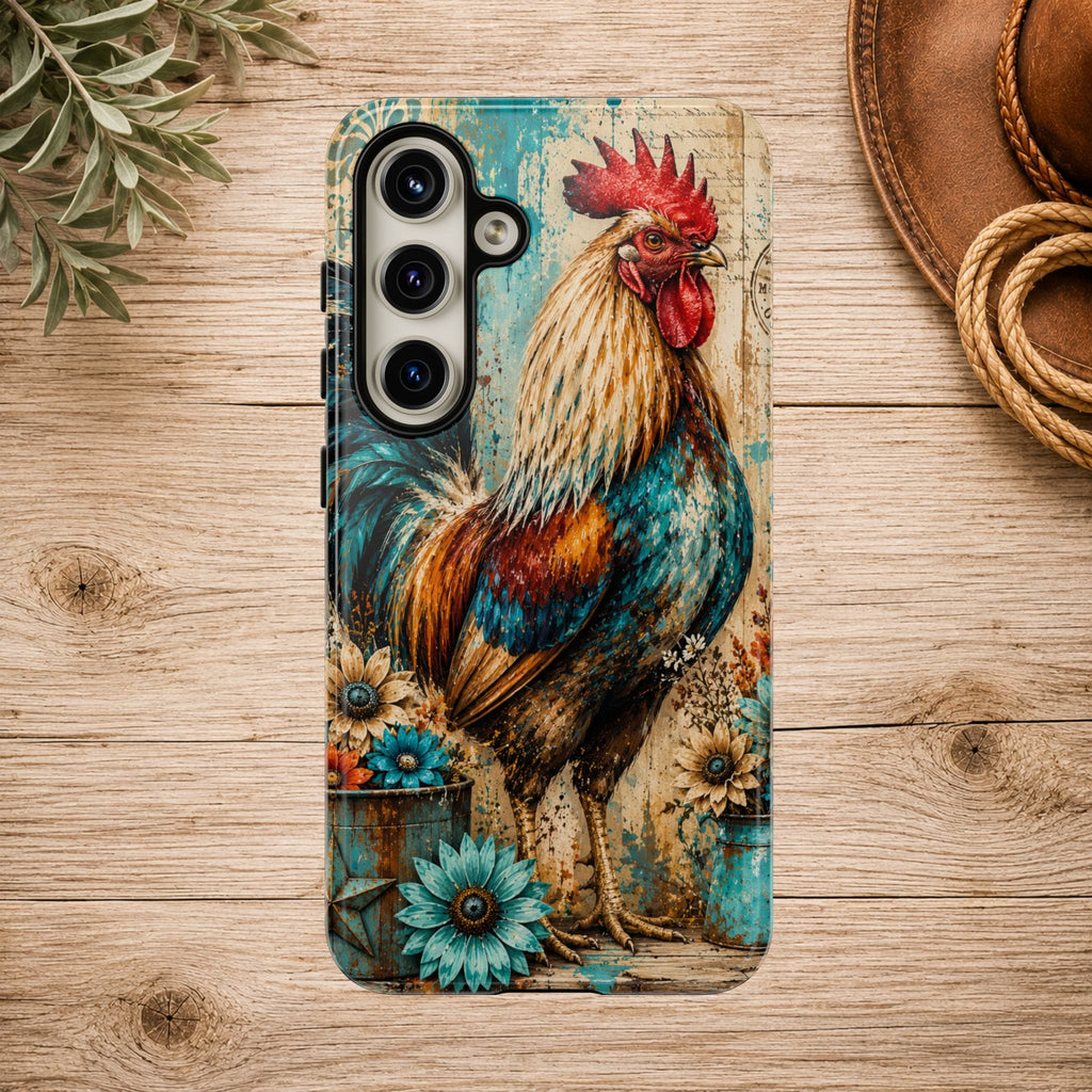 Rustic Farmhouse Rooster Phone Case