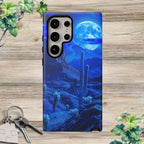 Blue Desert Moon Phone Case