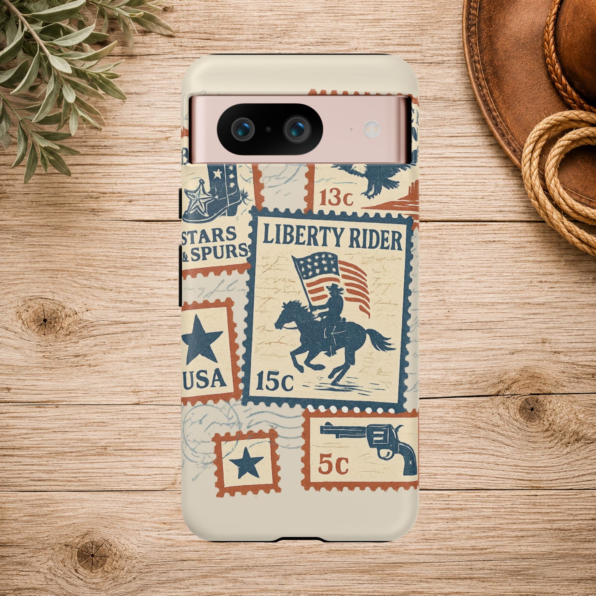 Liberty Rider Vintage Western Patriotic Phone Case