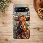 Texas Bluebonnet Longhorn Phone Case