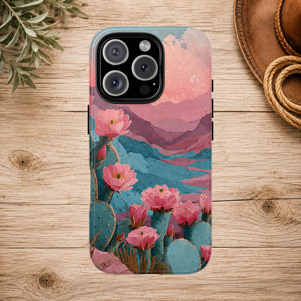 Desert Bloom Sunset Phone Case