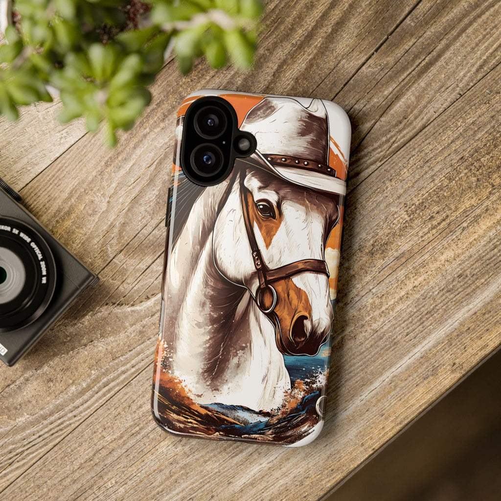 White Hat Horse-Phone Cases