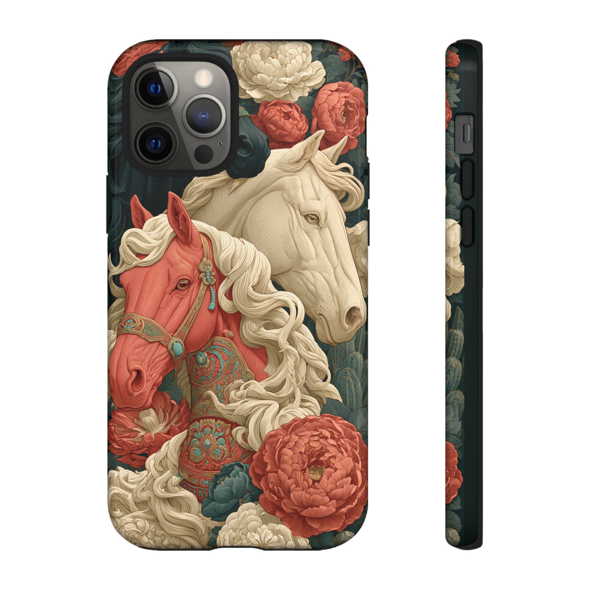 Floral Western Horses Phone Case