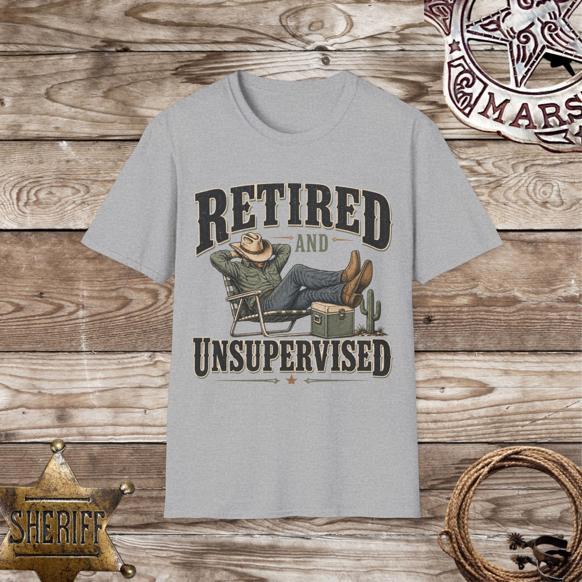Retired and Unsupervised T-Shirt