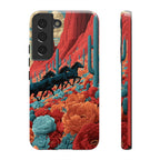 Desert Wild Horses Floral Phone Case