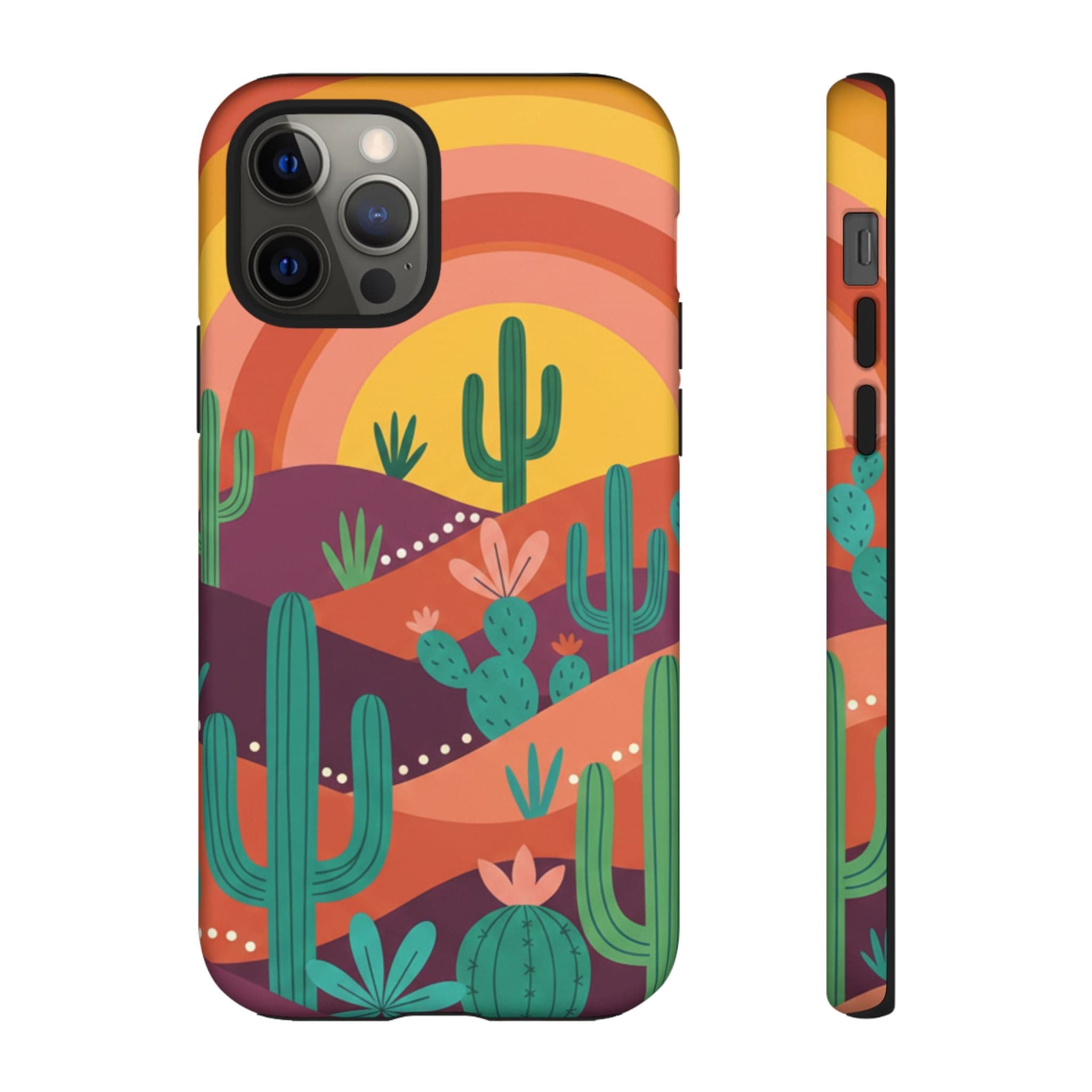 Desert Sunset Cactus Phone Case