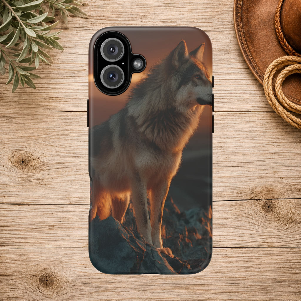 Wolf Sunset Phone Case