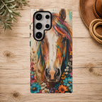 Boho Wildflower Horse Phone Case