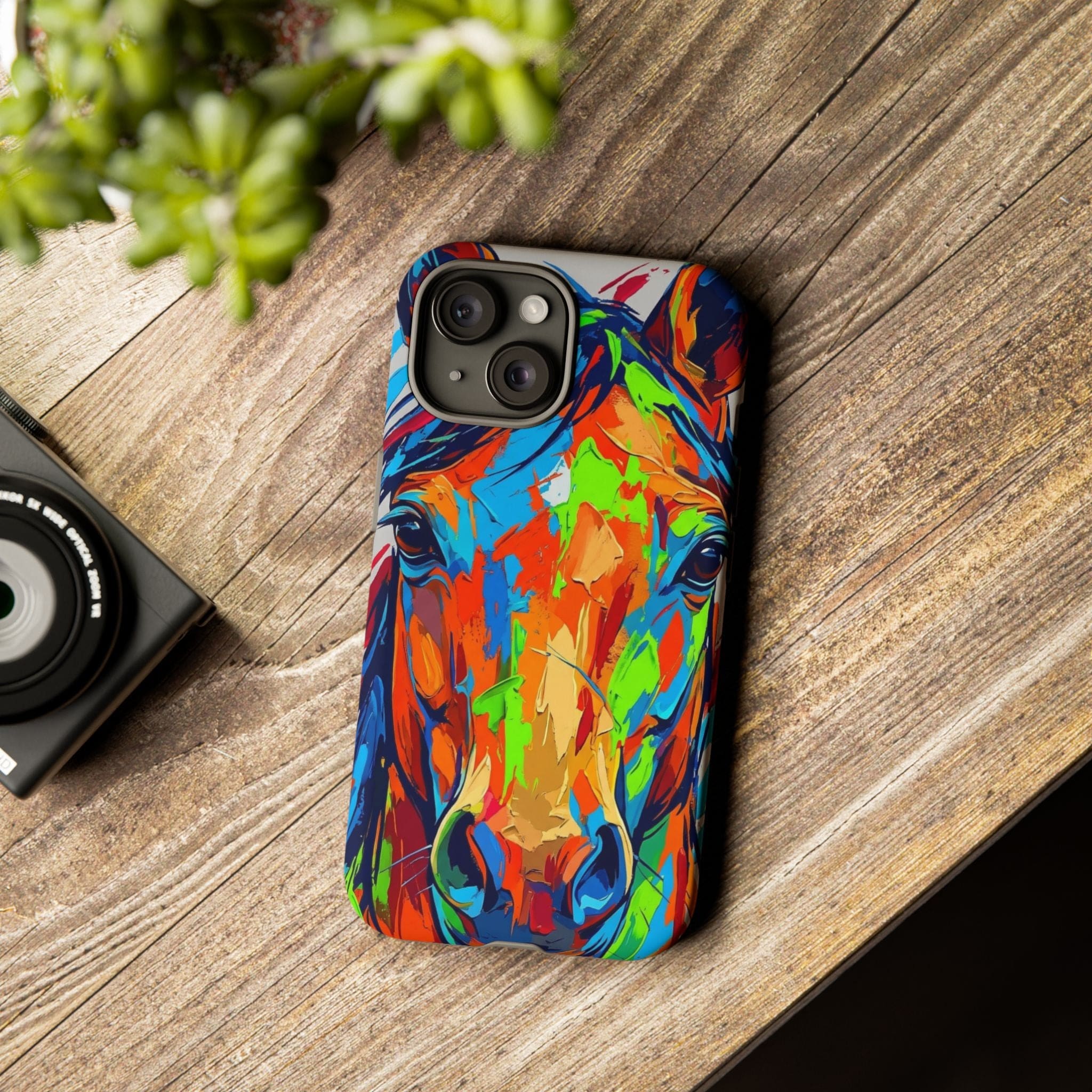 Colorful Abstract Horse Phone Case