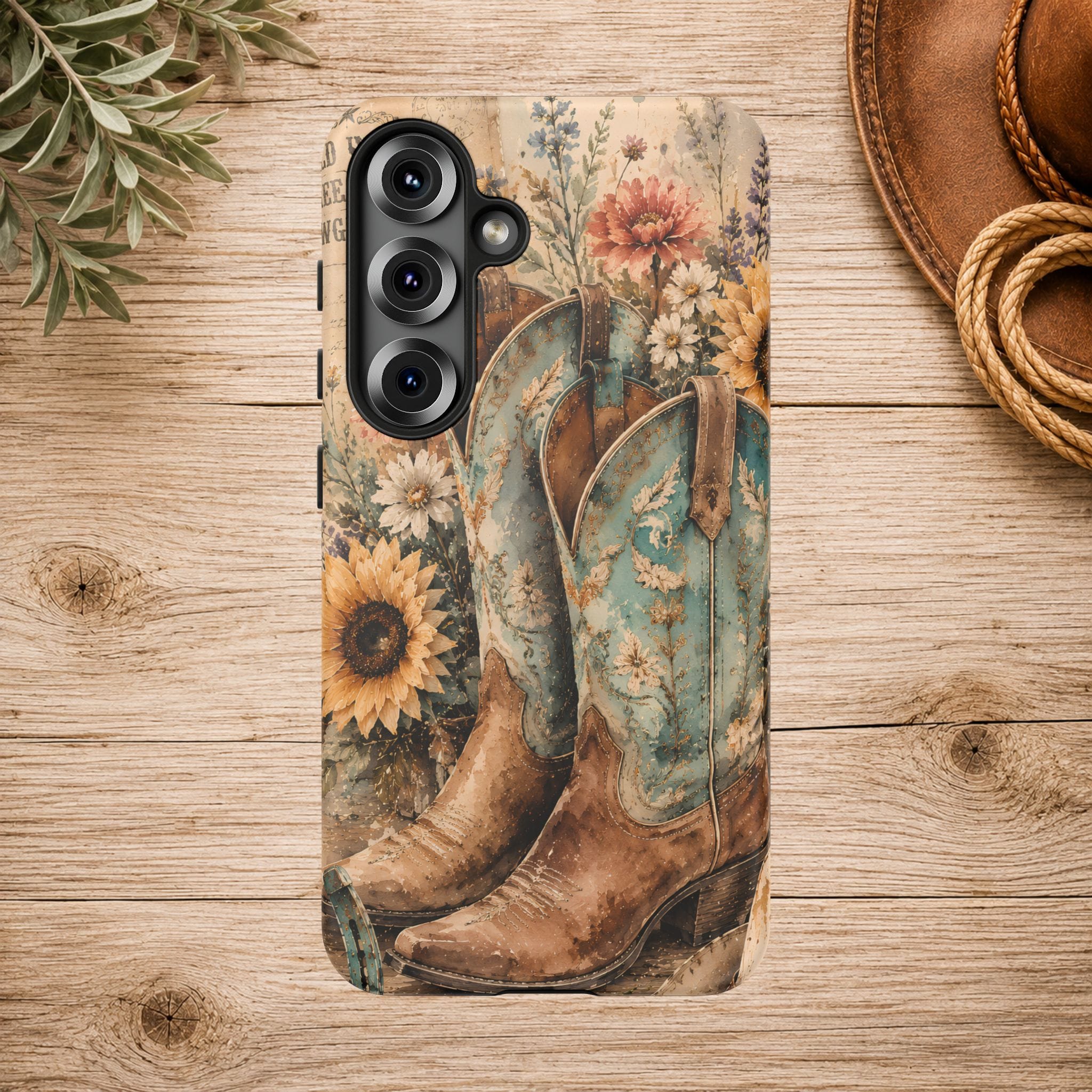 Rustique Sunflower Western iPhone Cover