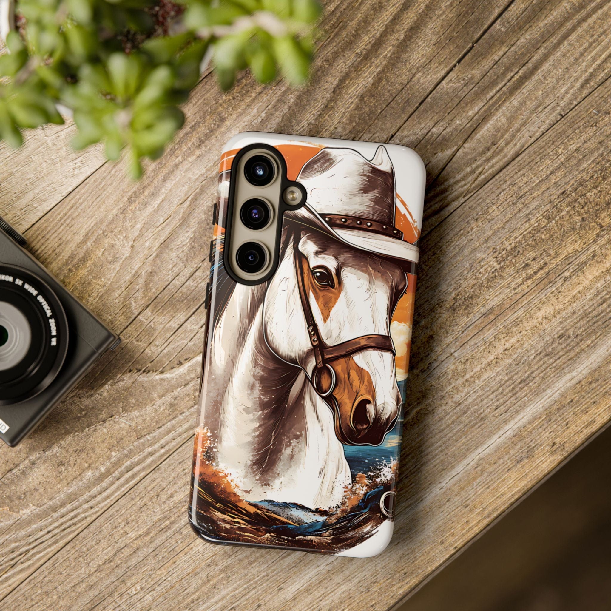 White Hat Horse-Phone Cases