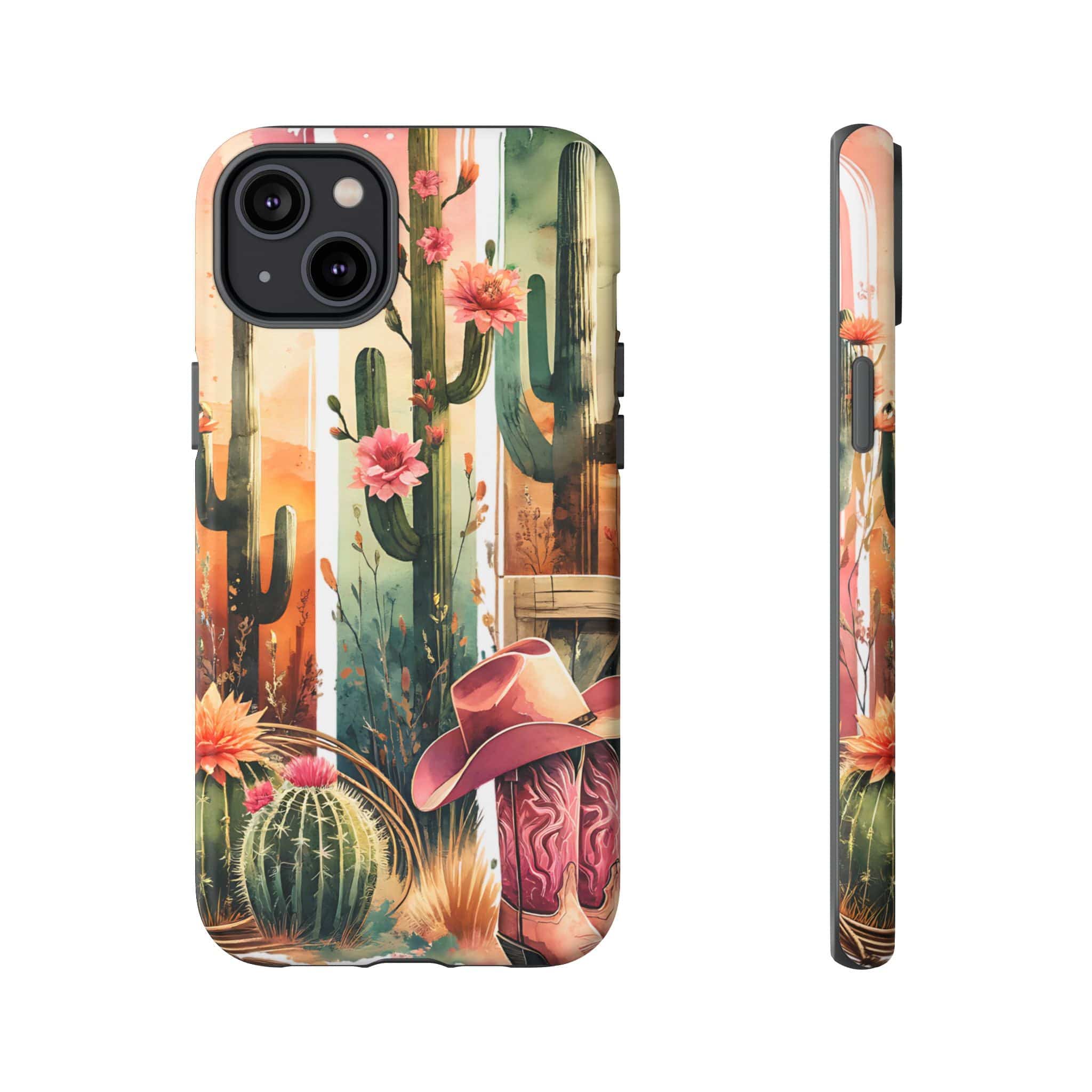 Southwestern Floral Cactus -Tough Case