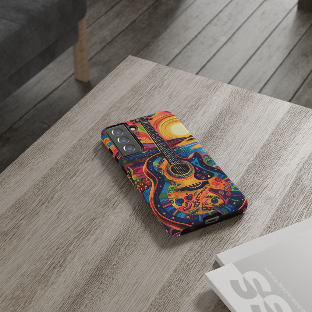 Psychedelic Sunset Guitar Phone Case