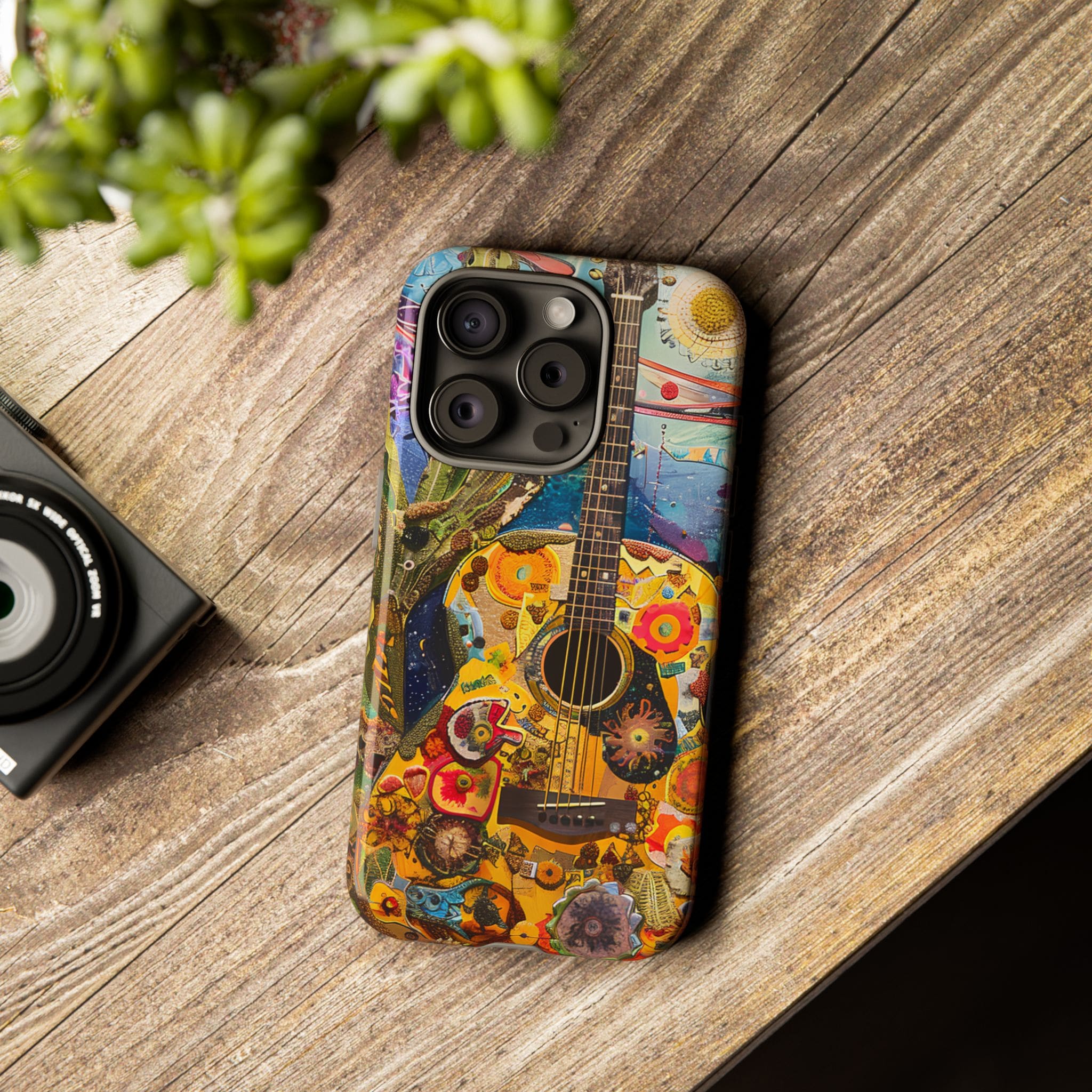 Floral Guitar- Phone Case