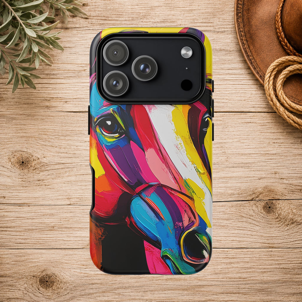 Abstract Colorful Horse Phone Case