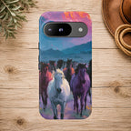 Wild Horses Sunset Mountain Phone Case