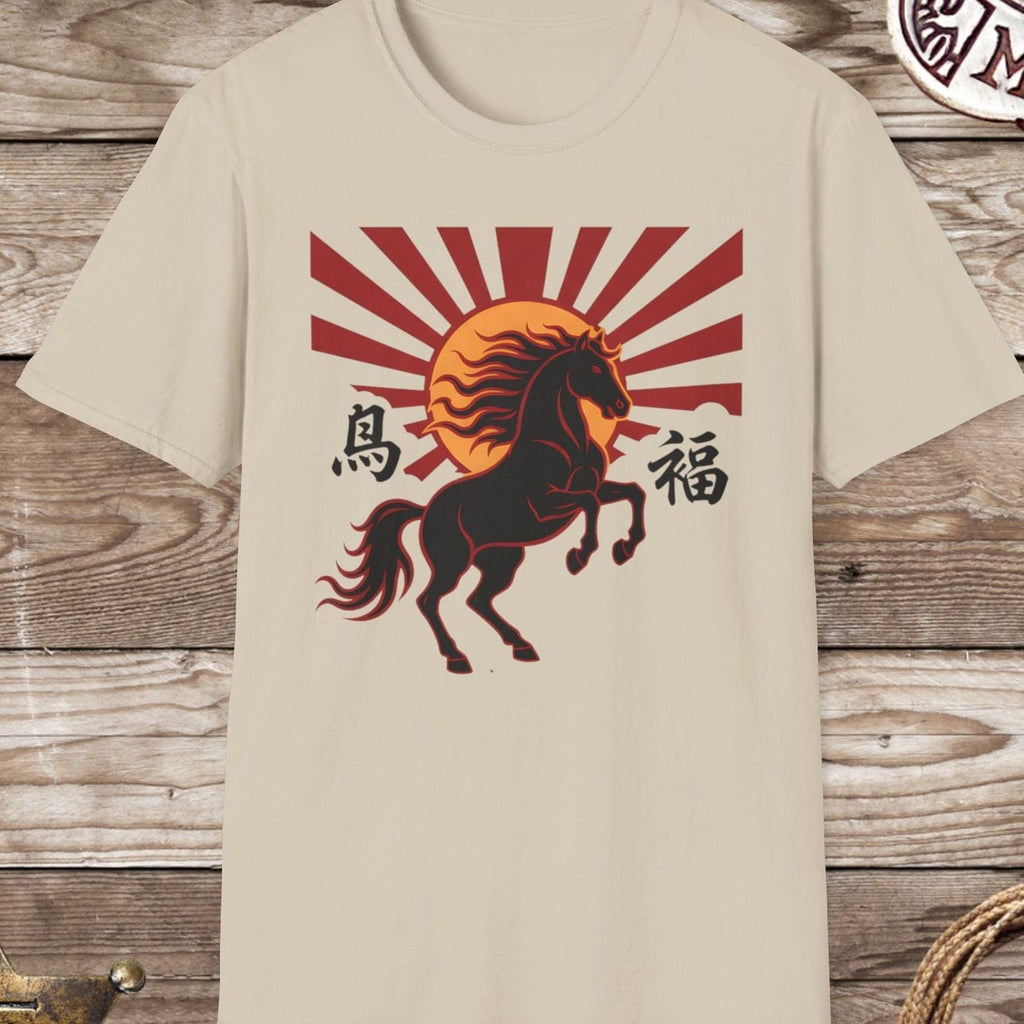 Horse Rising Sun T-Shirt