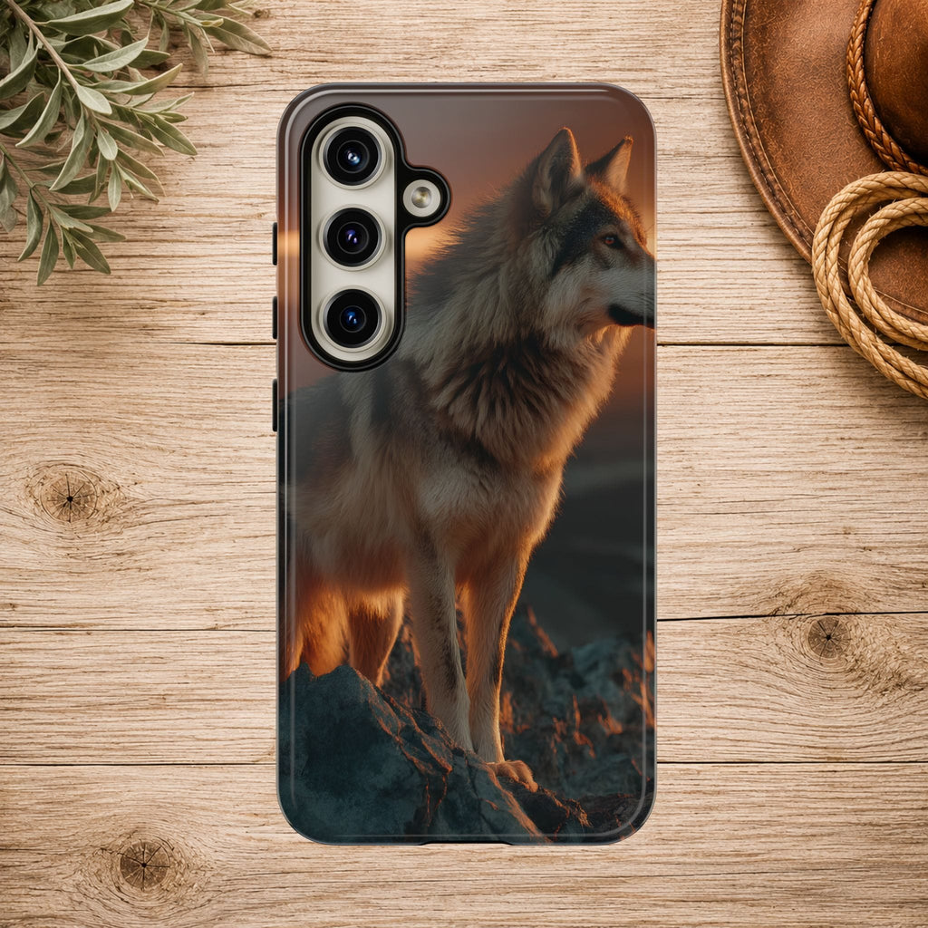Wolf Sunset Phone Case