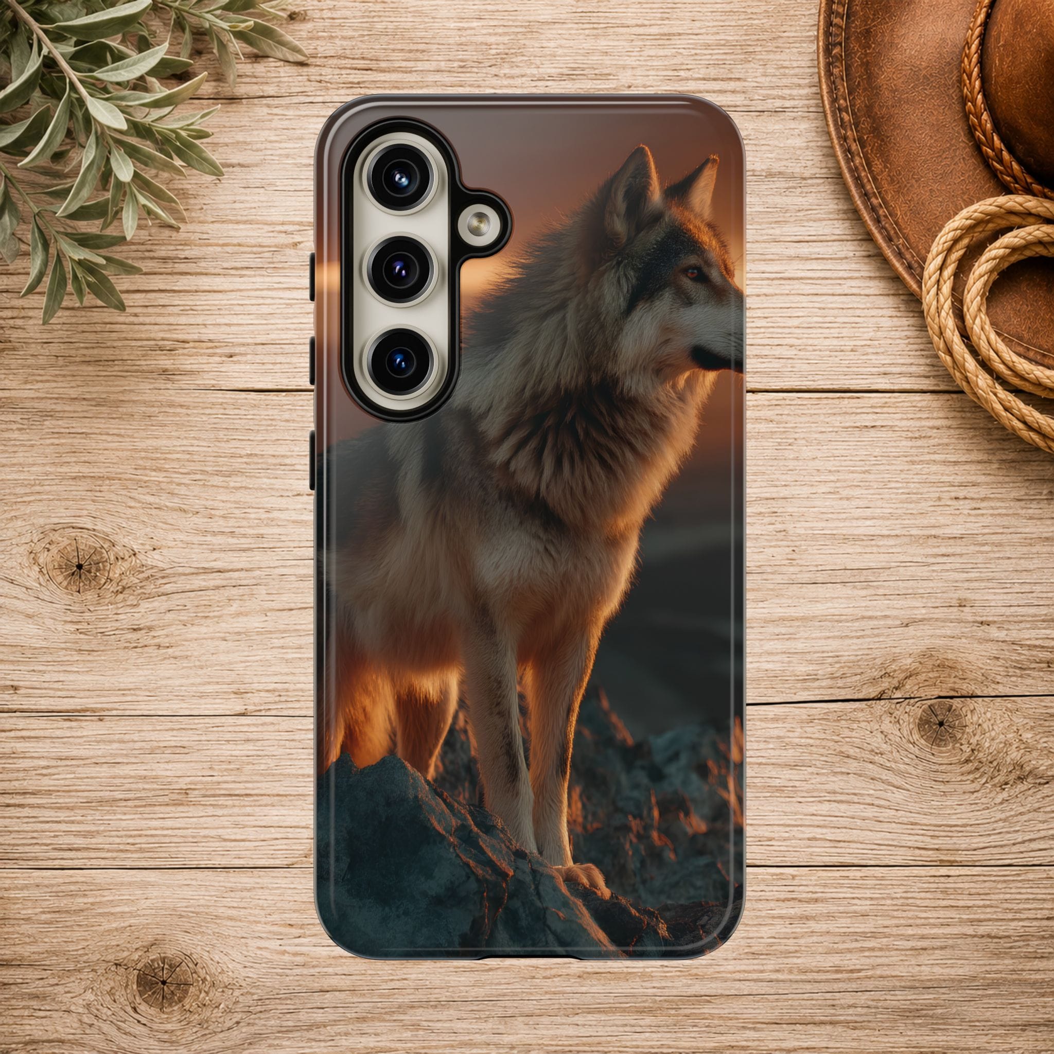 Wolf Sunset Phone Case