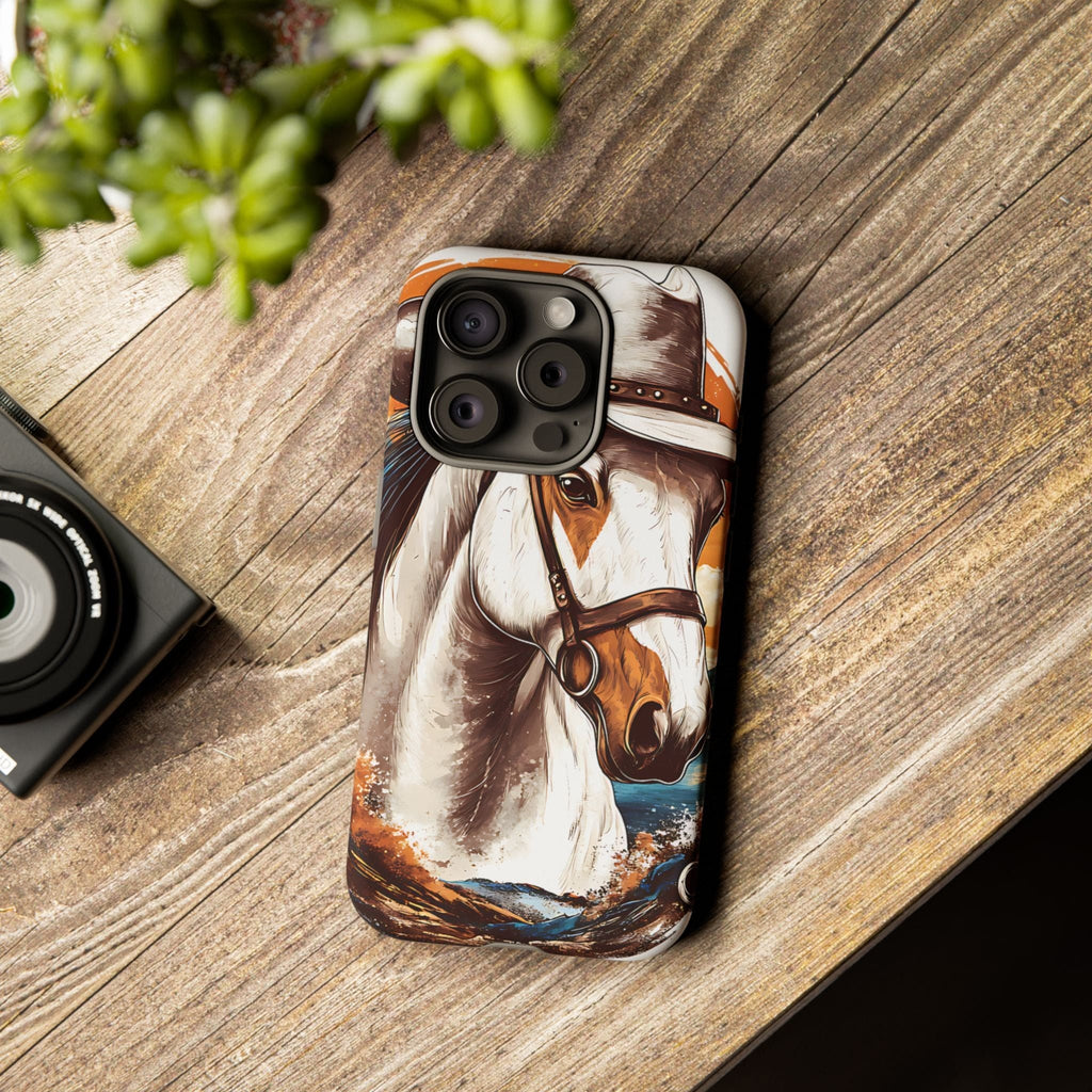 White Hat Horse-Phone Cases