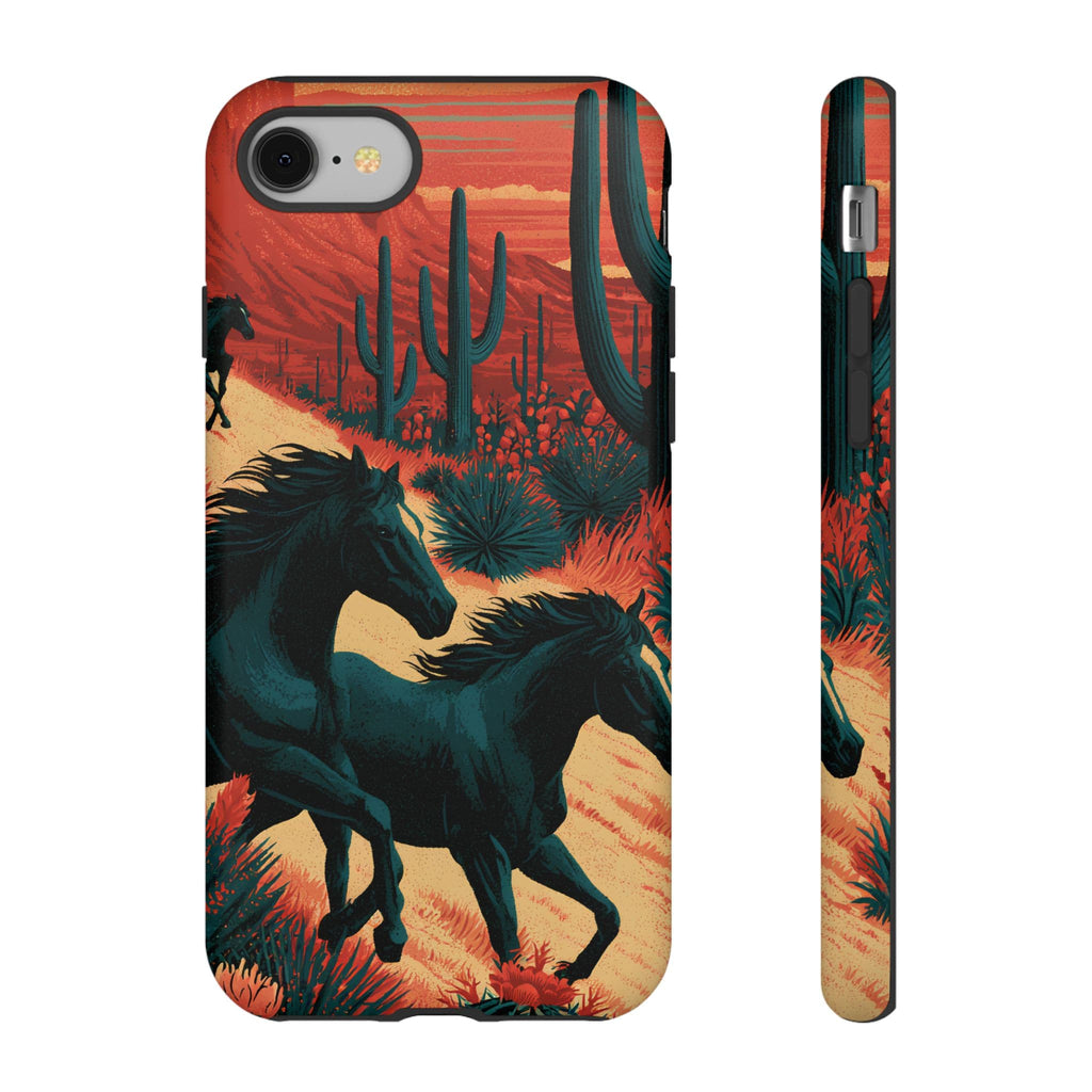 Desert Run Wild Horse Phone Case