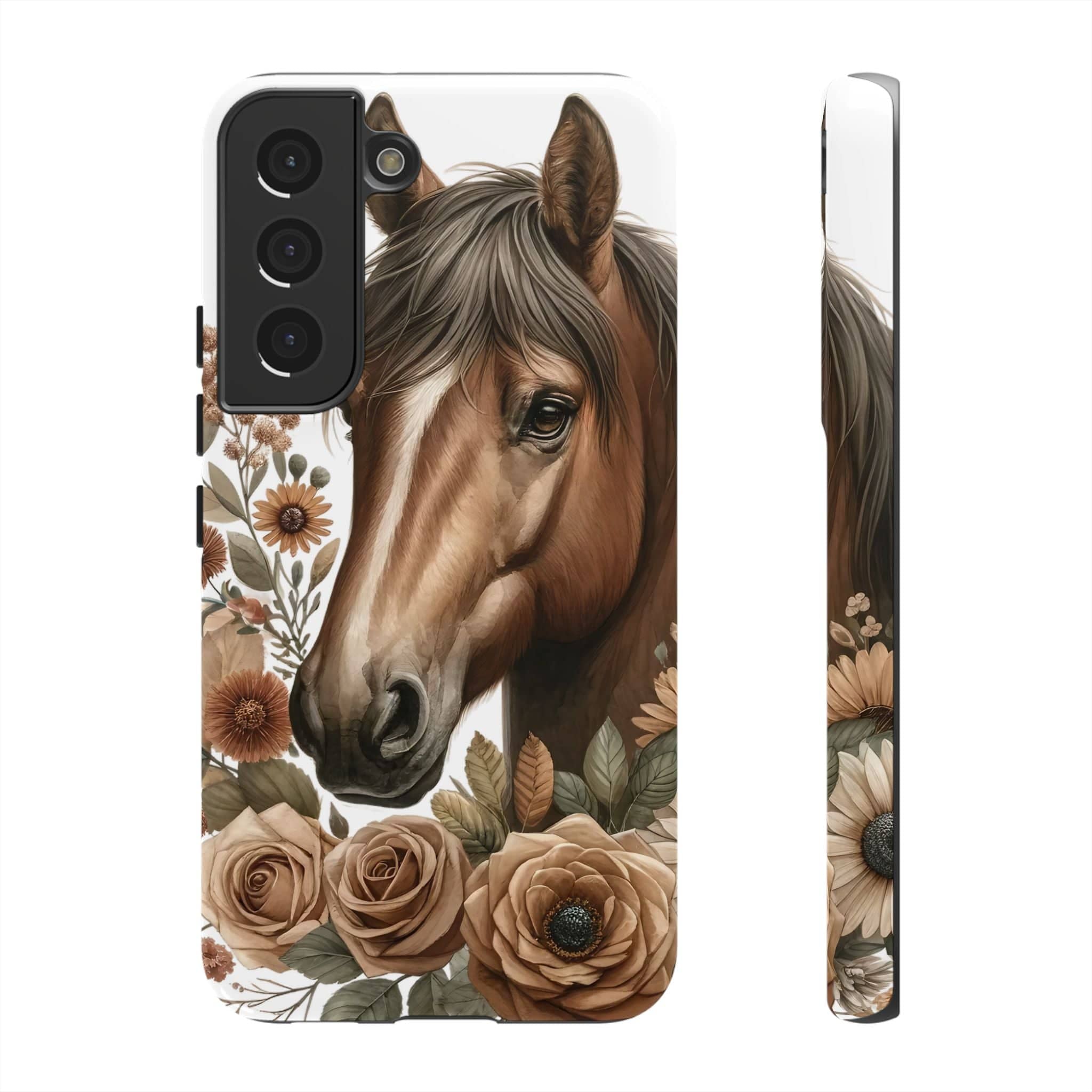 Painted Horse & Roses – Phone Case