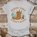 Boho Desert Vibes with Dusty Boots-T-Shirt
