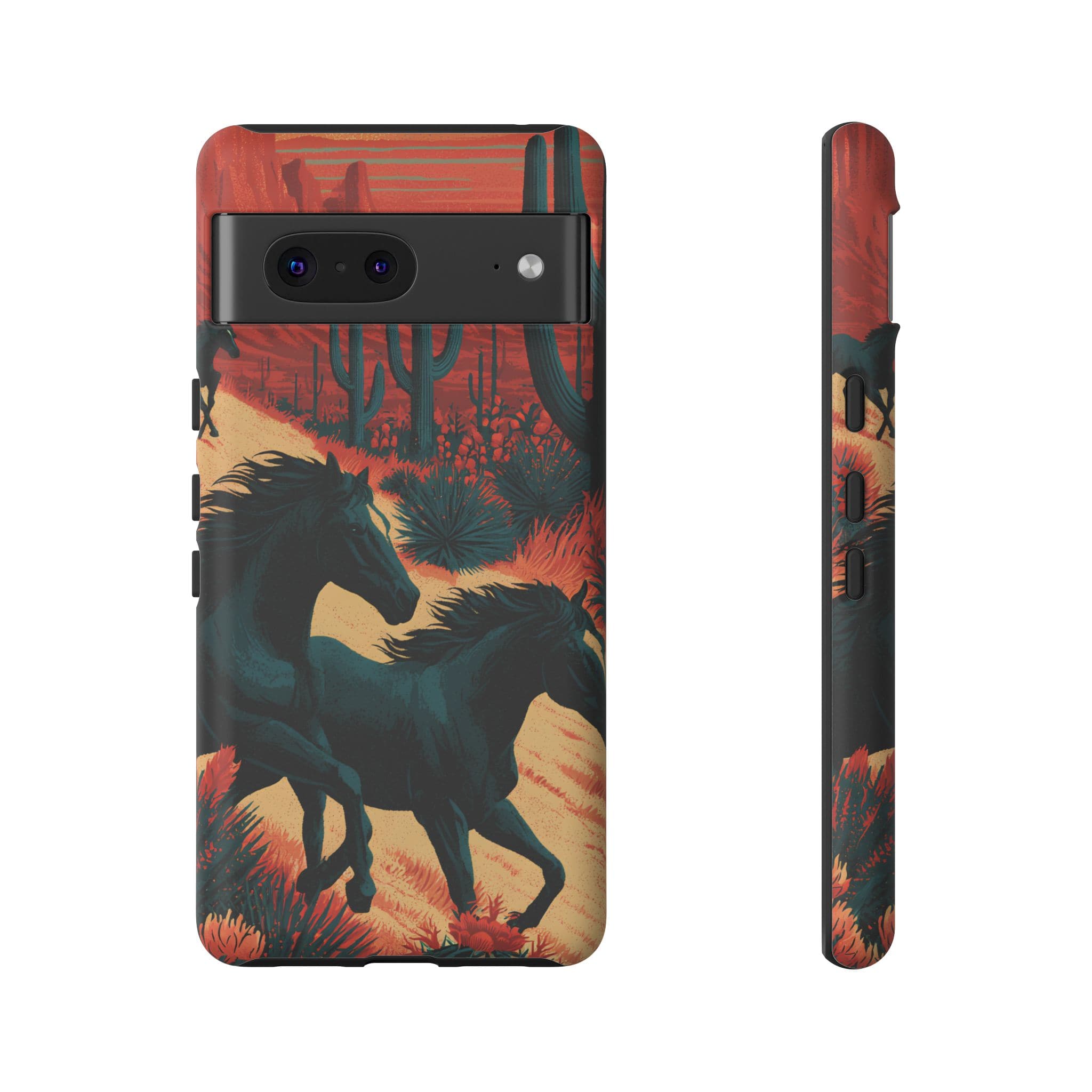 Desert Run Wild Horse Phone Case