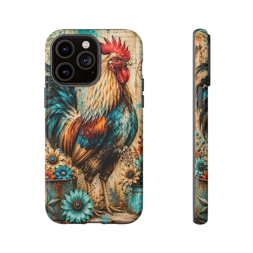 Rustic Farmhouse Rooster Phone Case