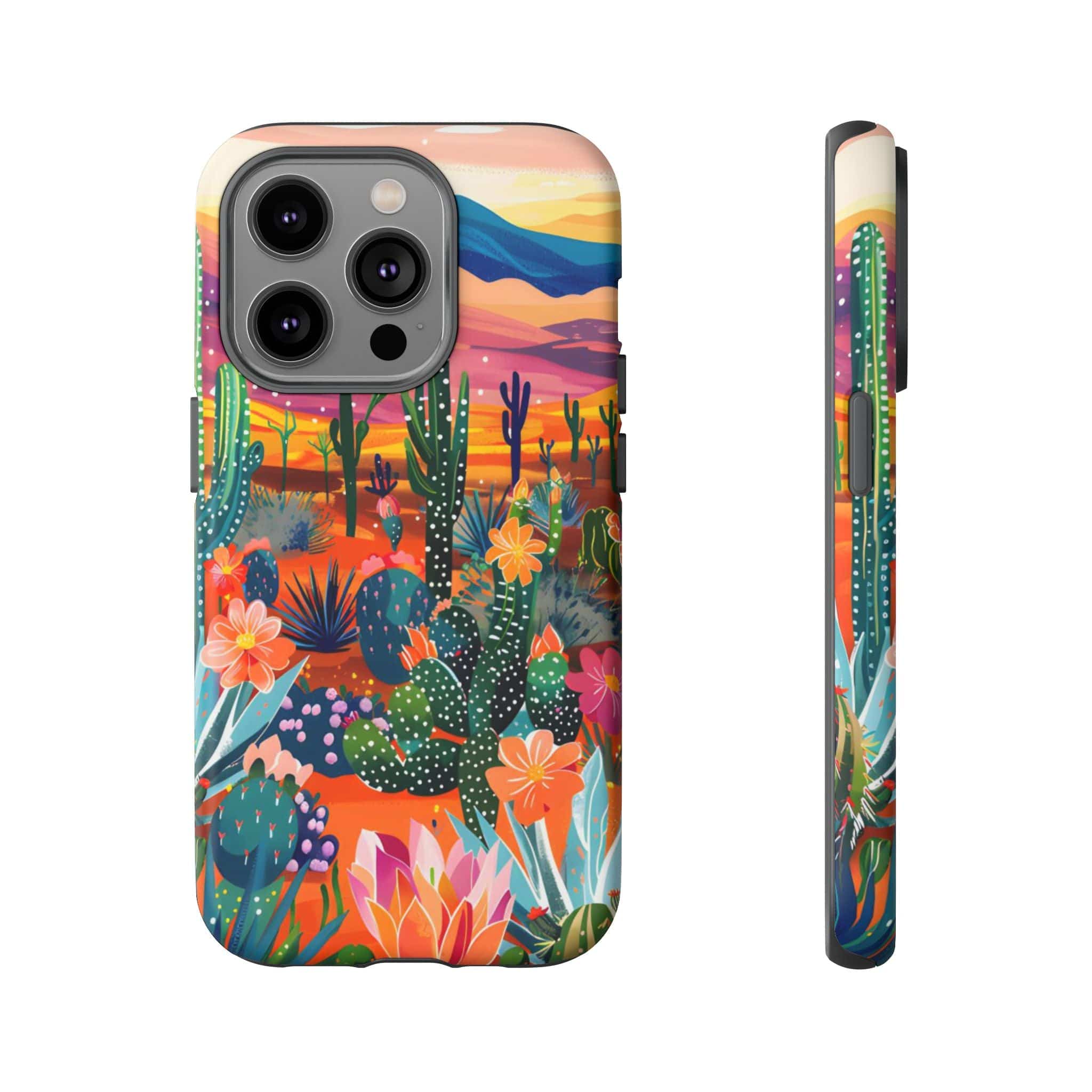 Colorful Cactus Phone Case