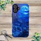 Blue Desert Moon Phone Case