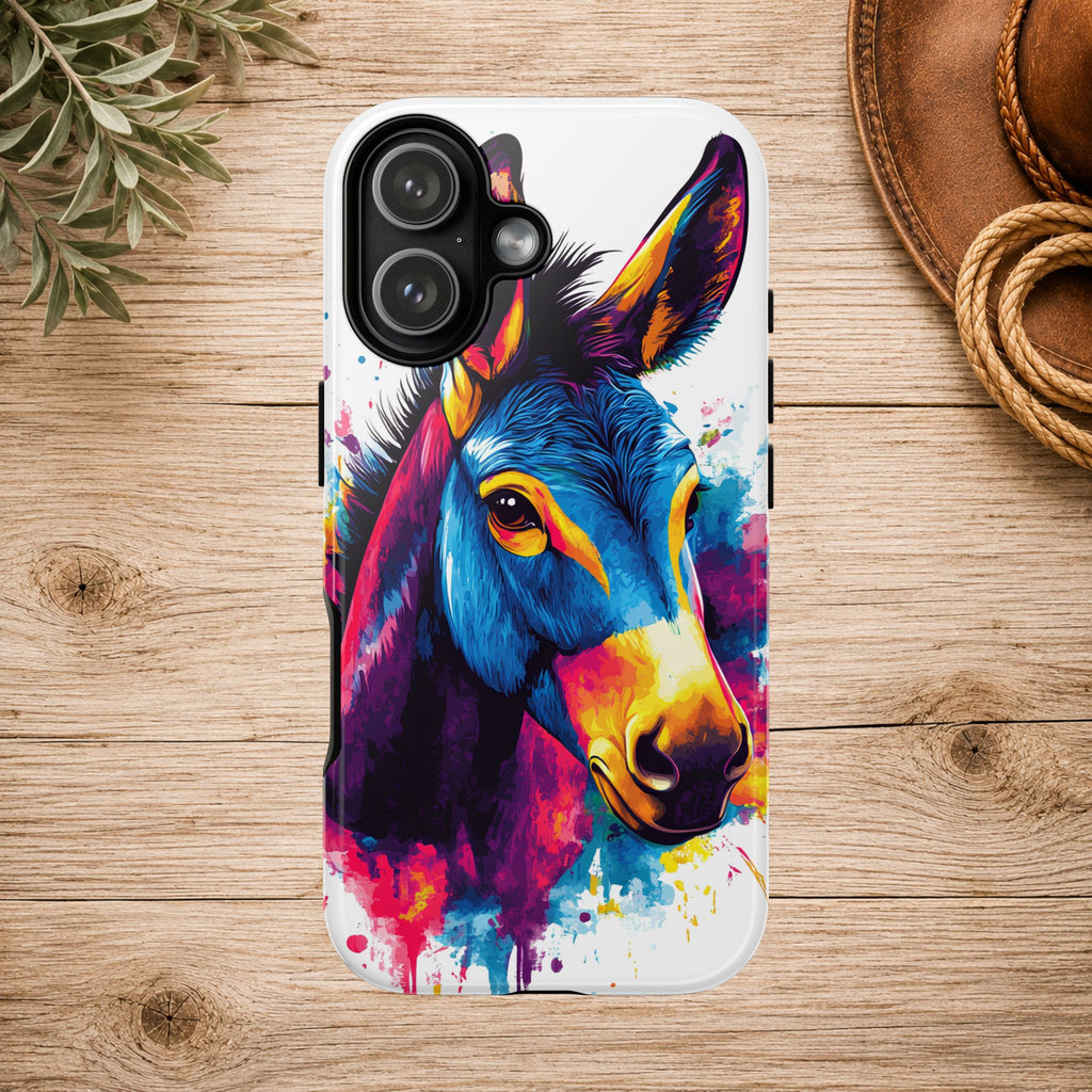 Color Splash Donkey Phone Case