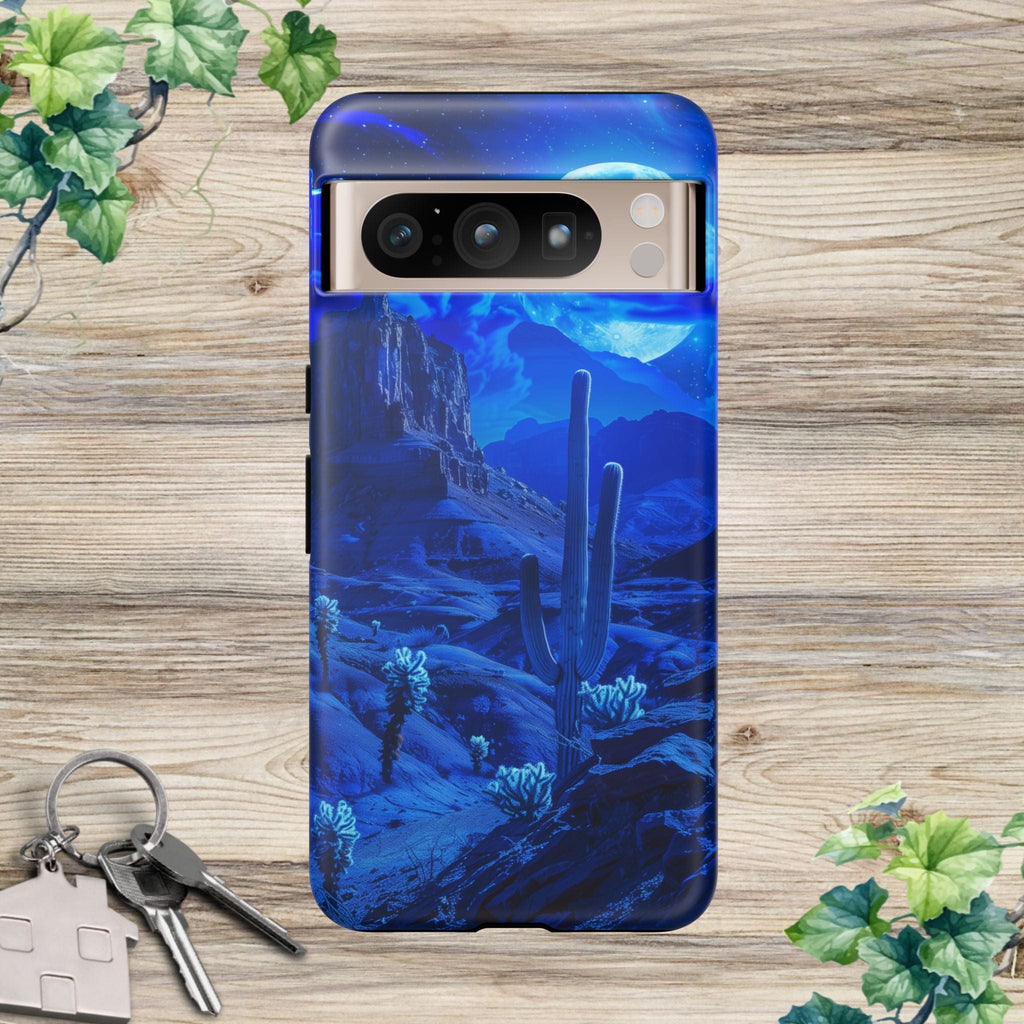 Blue Desert Moon Phone Case