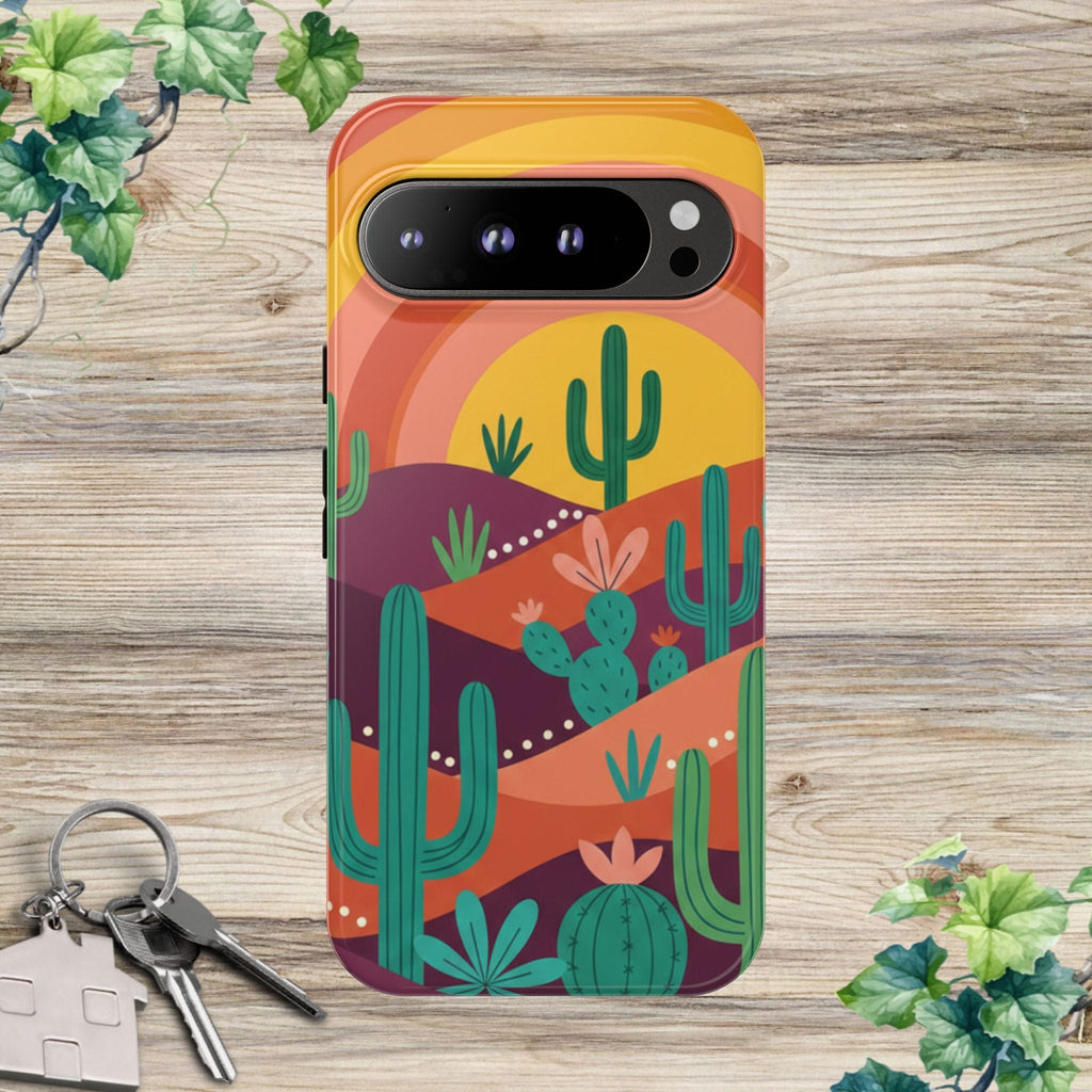 Desert Sunset Cactus Phone Case