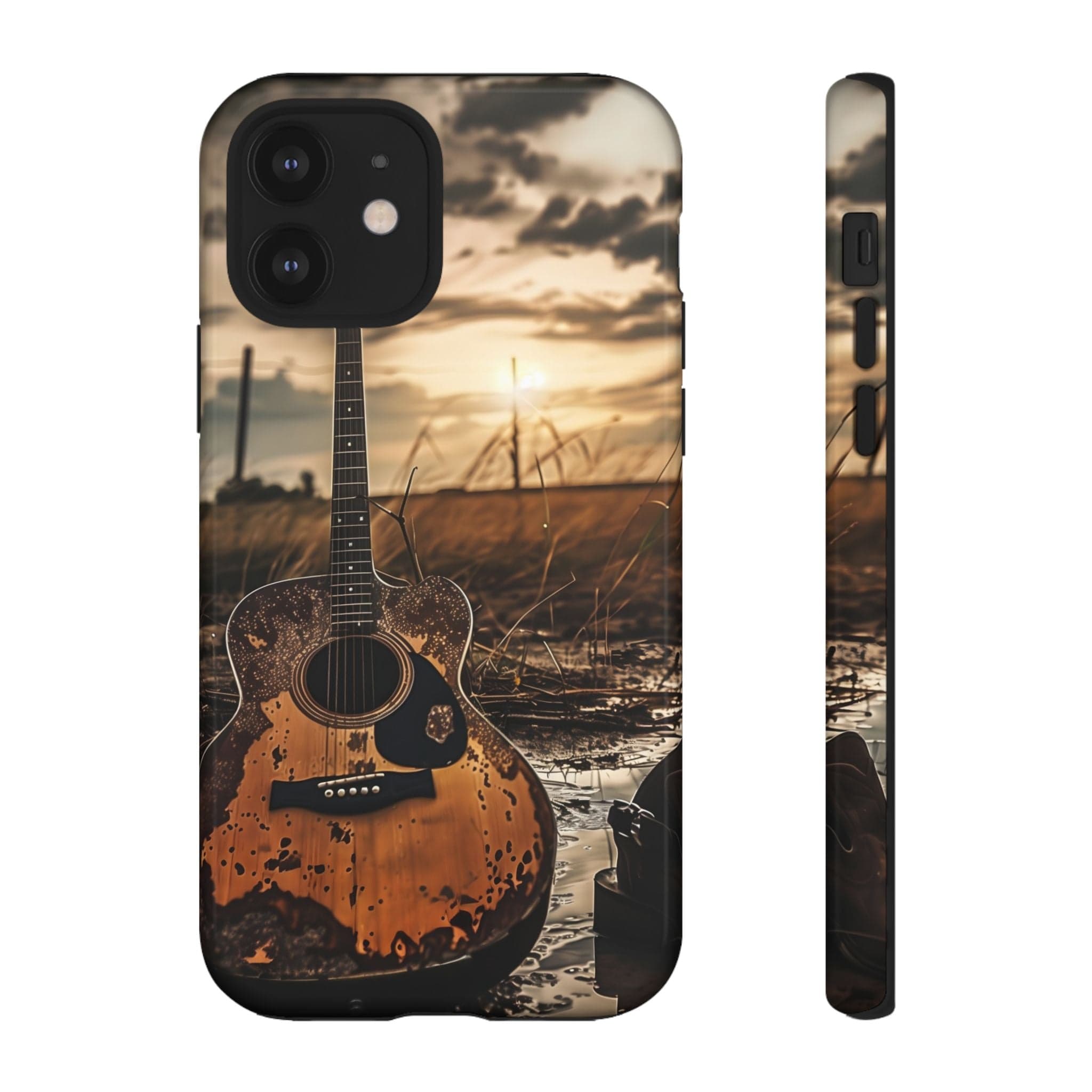 Guitar in a Wet Field -Phone Case