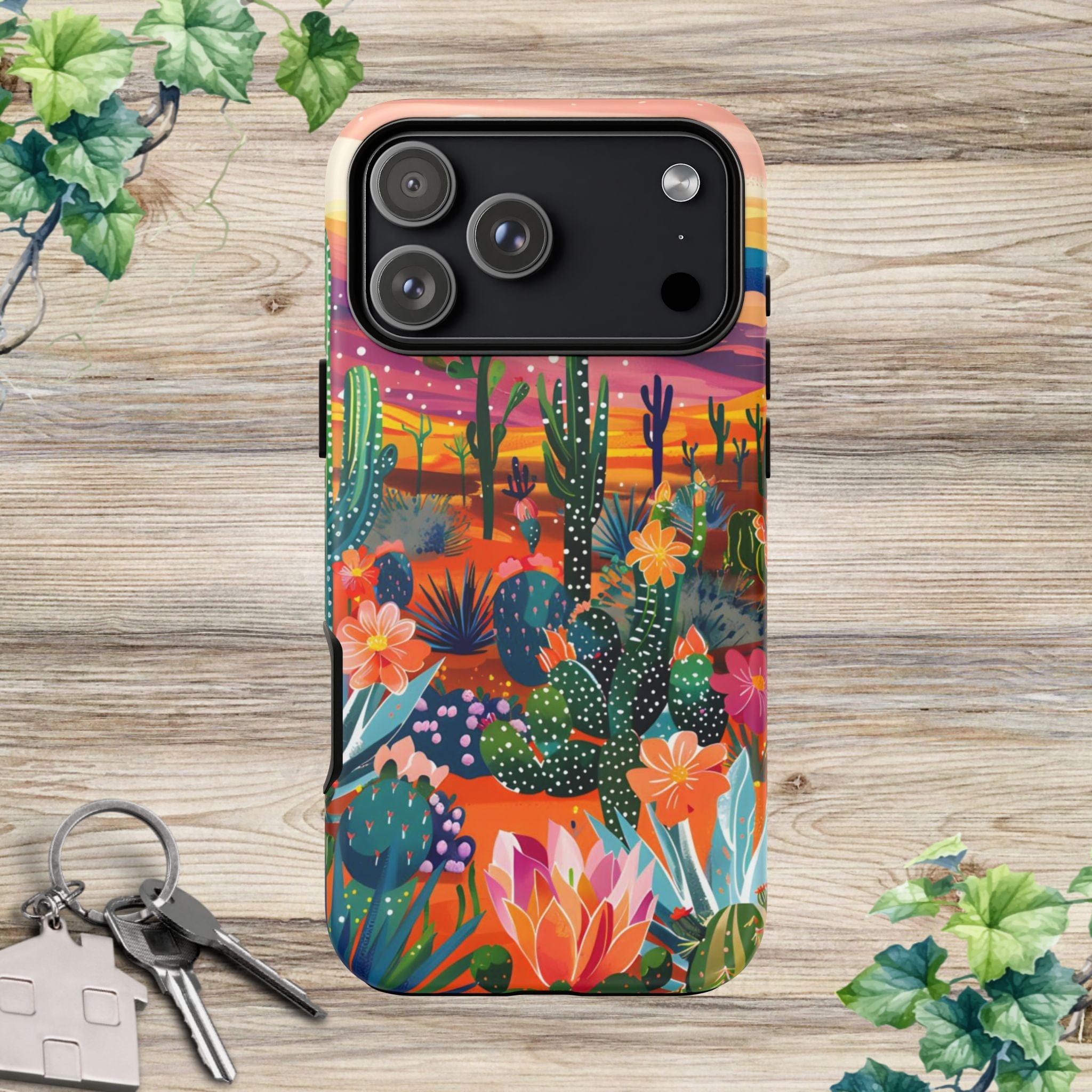 Colorful Cactus Phone Case