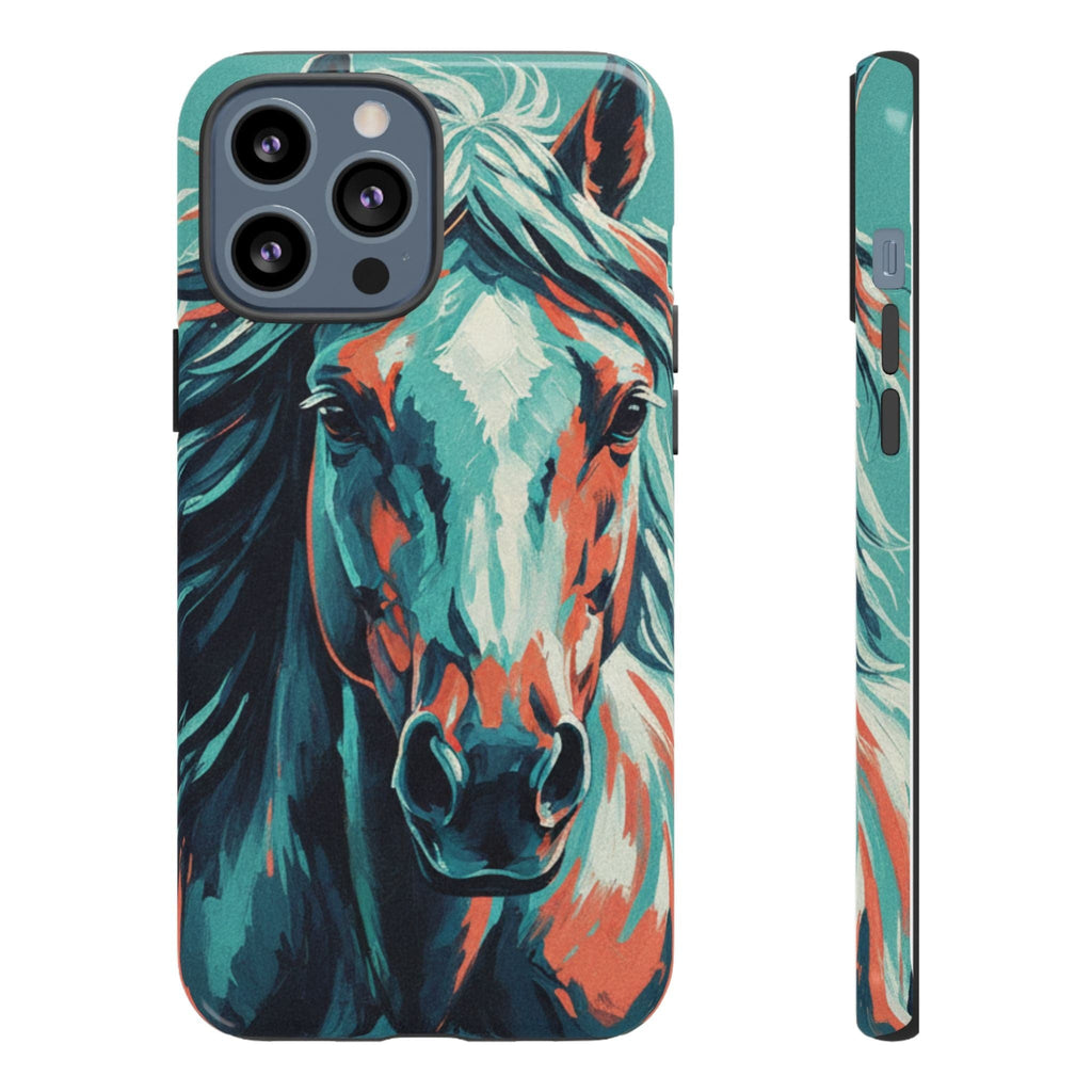 Colorful Horse Head – Turquoise