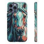 Colorful Horse Head – Turquoise