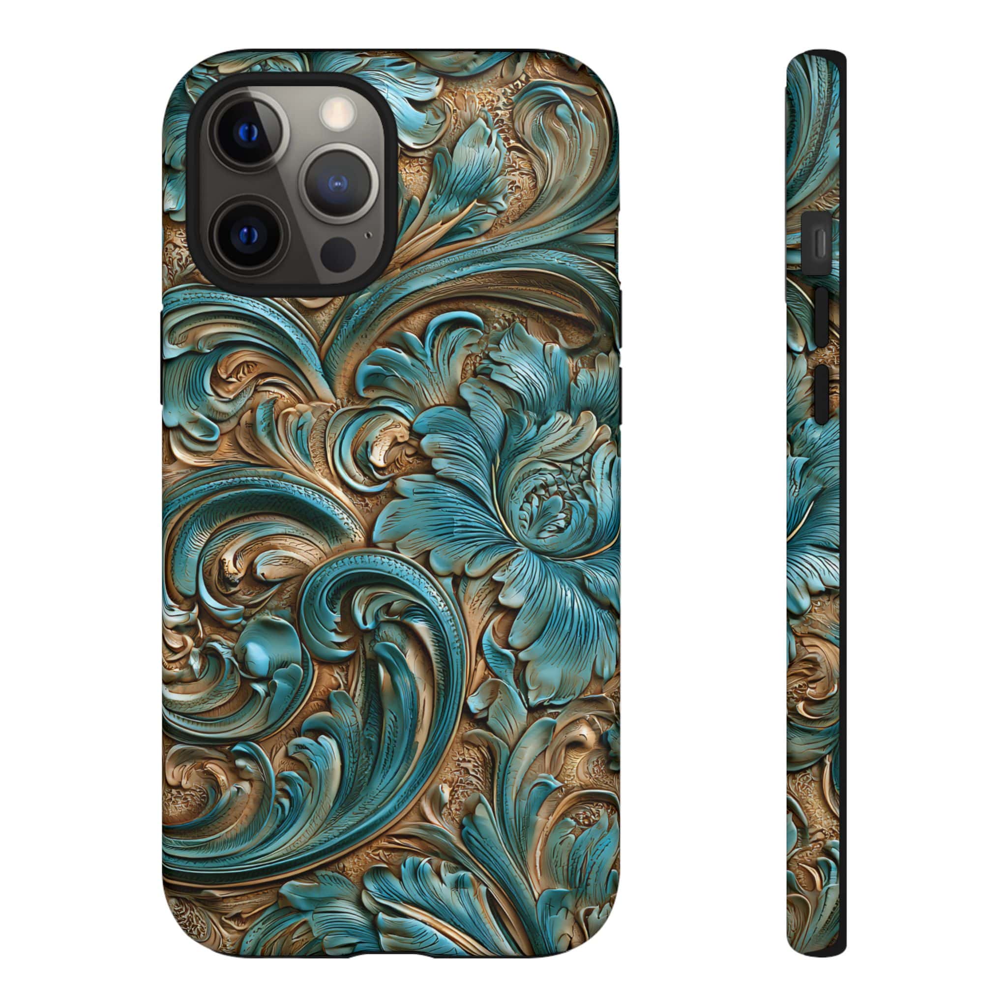 Turquoise  Western Tough Phone Case
