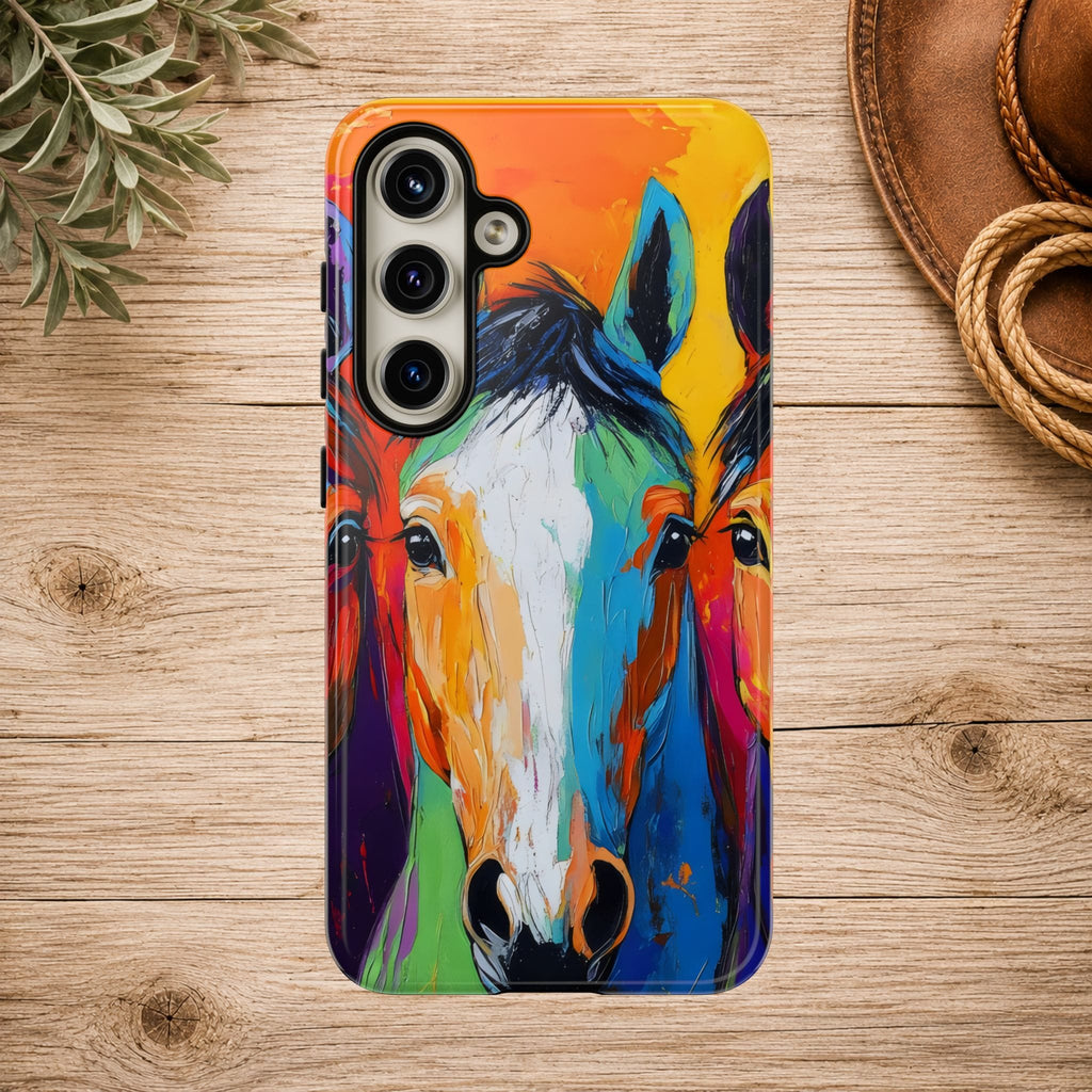 Colorful Horse Head Phone Case