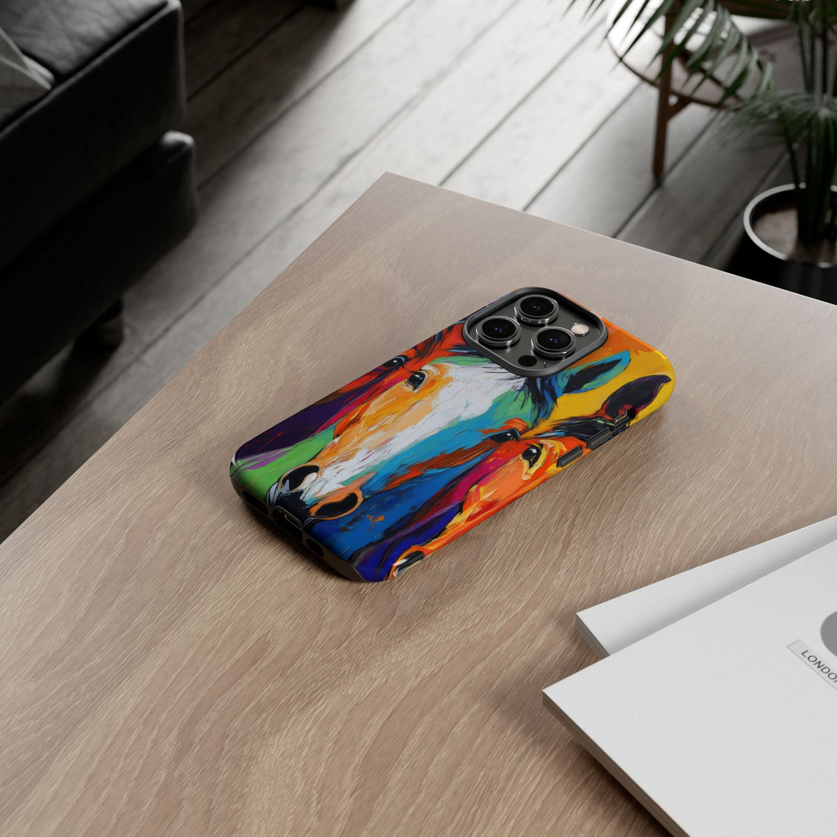 Colorful Horse Head Phone Case