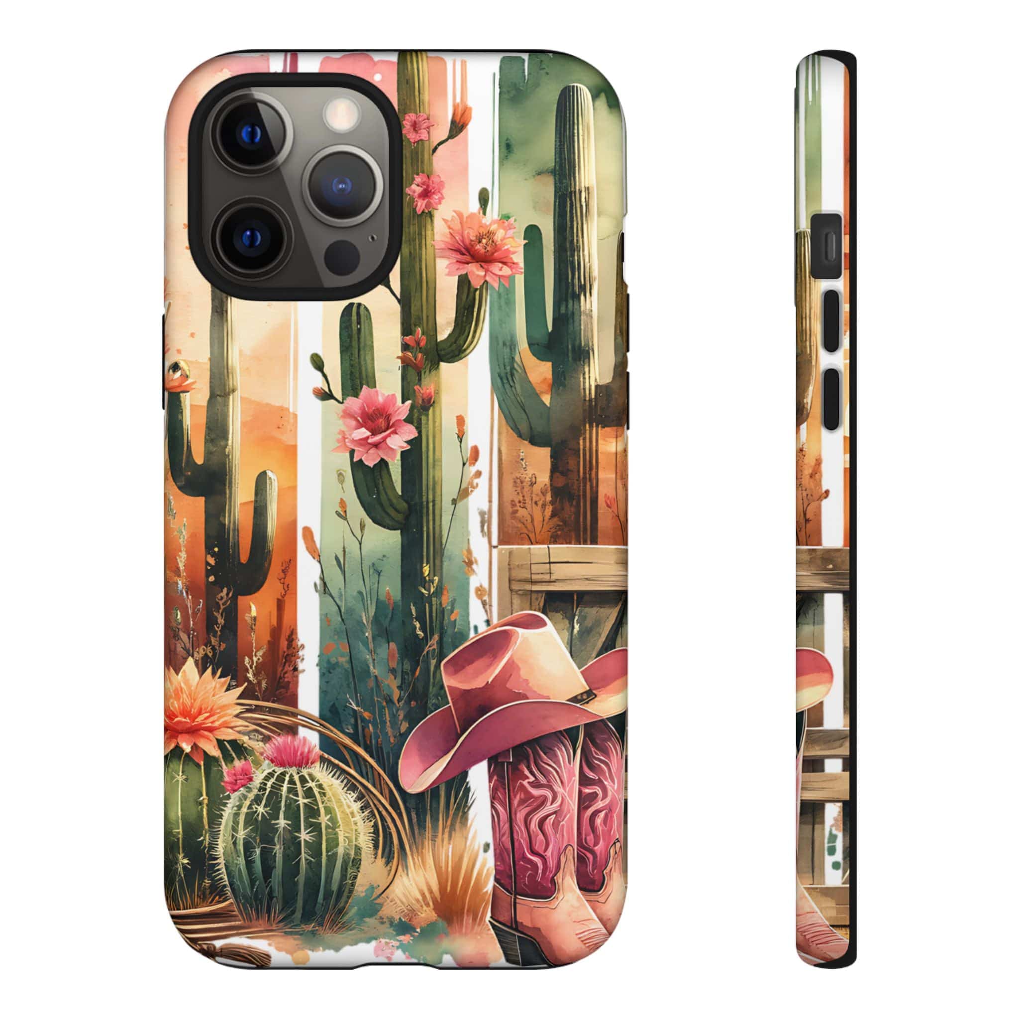 Southwestern Floral Cactus -Tough Case
