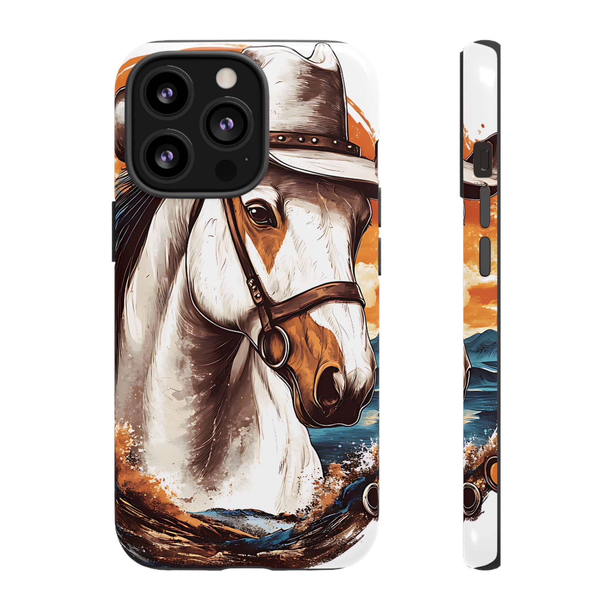 White Hat Horse-Phone Cases