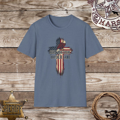 One Nation Under God Cross T-Shirt