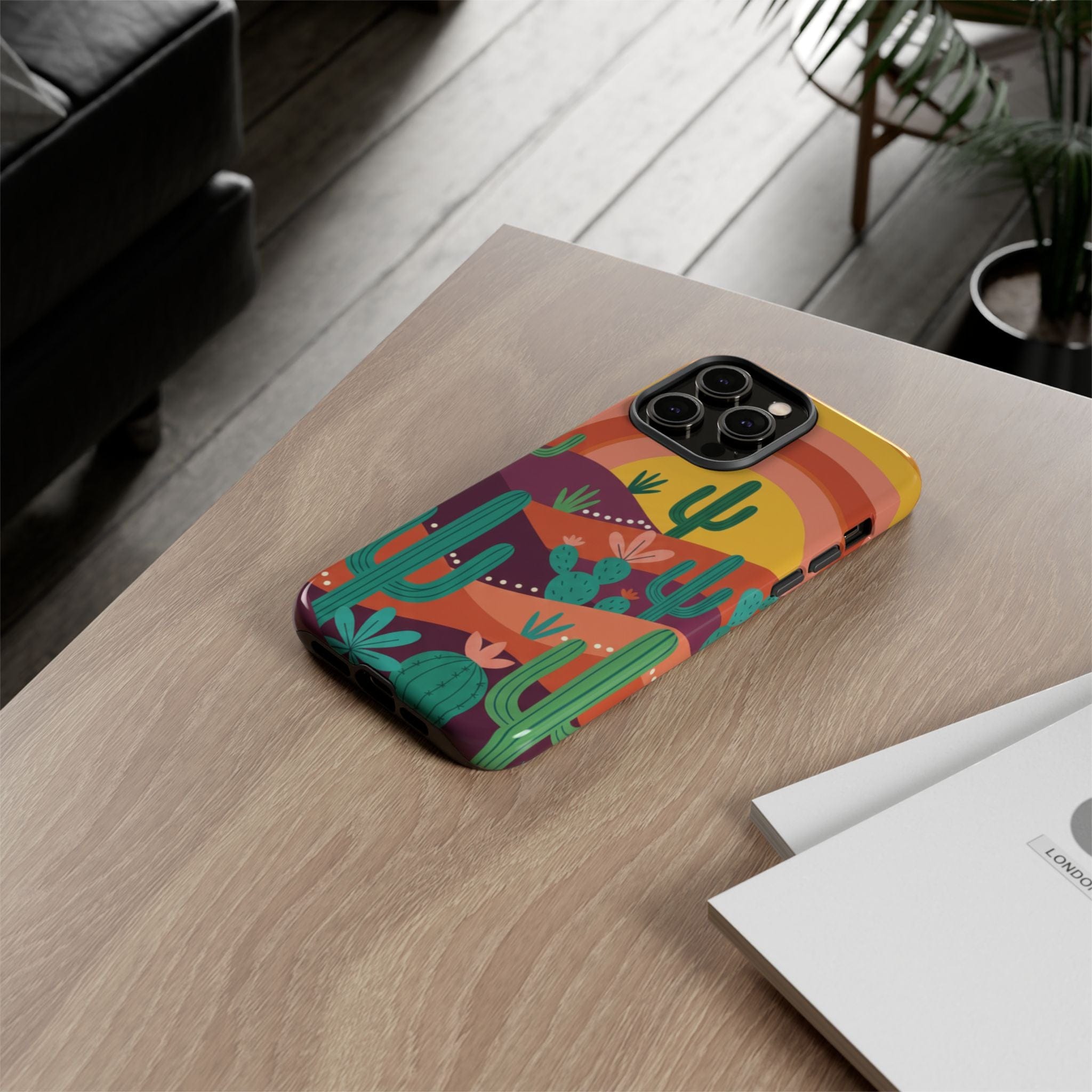 Desert Sunset Cactus Phone Case