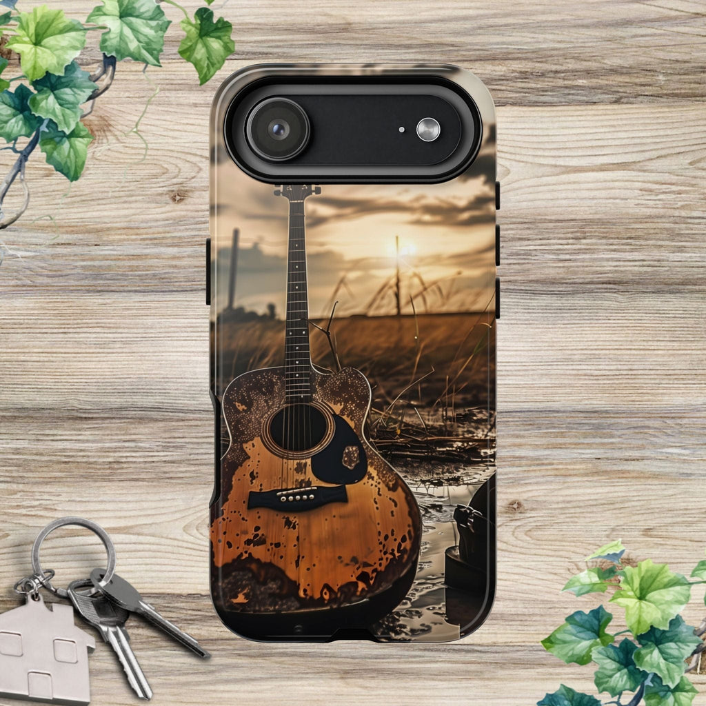 Guitar in a Wet Field -Phone Case