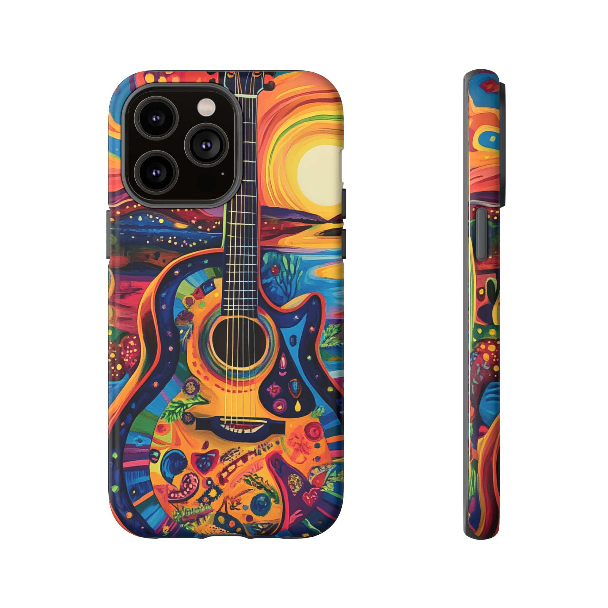 Psychedelic Sunset Guitar Phone Case
